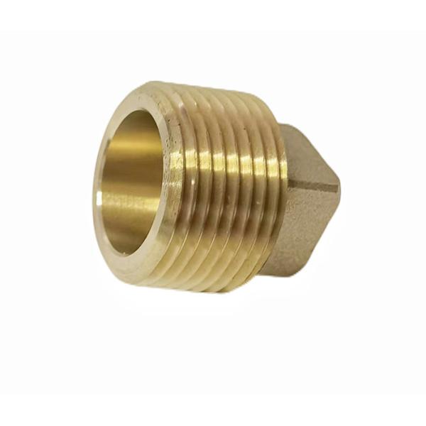1/2inch NPT Solid Brass Pipe Plugs Fitting Square Head Rustproof