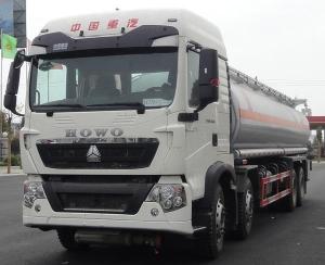 Quality 8x4 12 Wheels 20000L to 35000L HOWO Oil Tank Truck / Fuel Tanker Truck for sale wholesale