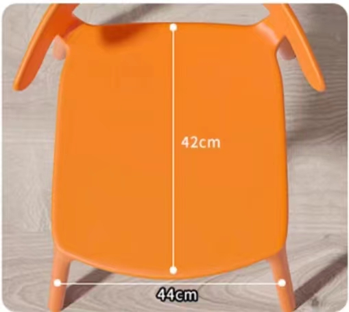 Waterproof Stackable Plastic Dining Chair for Commercial Use