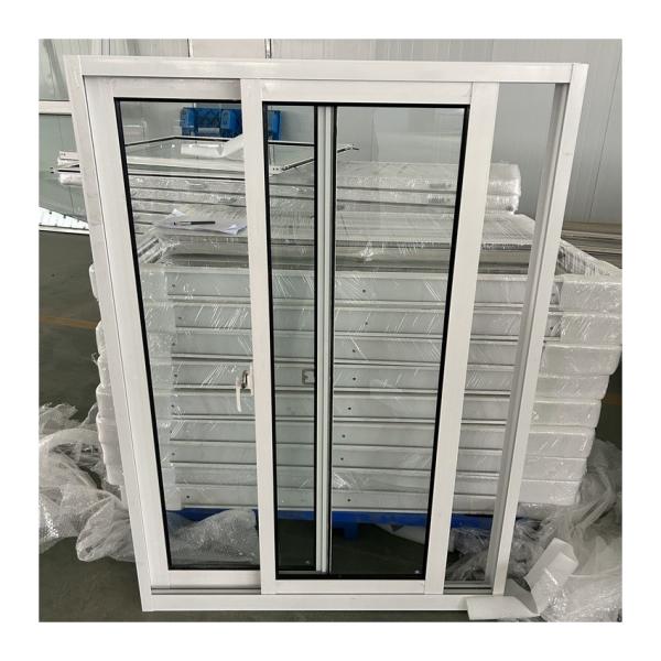 Customized Aluminum Sliding Glass Window For House White Tempered Glass Window