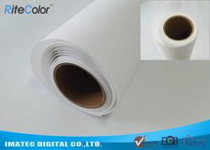 China Inkjet Print Fabric Polyester Canvas Rolls With Blank White Matte Coated Surface on sale