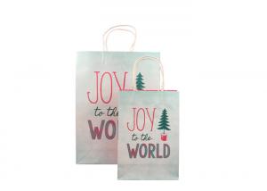 Quality Fancy Decorative Printed Tiny Christmas Gift Bags Customized Logo Printing wholesale