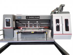 Quality Lead Edge Feeding Flexo Printer With Die Cutter Double Color Flexo Printer With Slotter wholesale