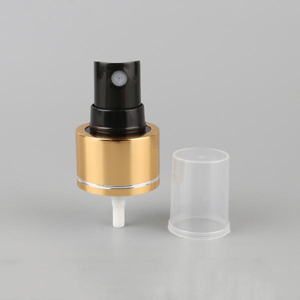 Perfume Aluminum Gold Black Fine Mist Sprayer 24/410 28/410