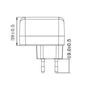 EU plug USB Mobile phone charger 5v 1amp power supply CCC / GS