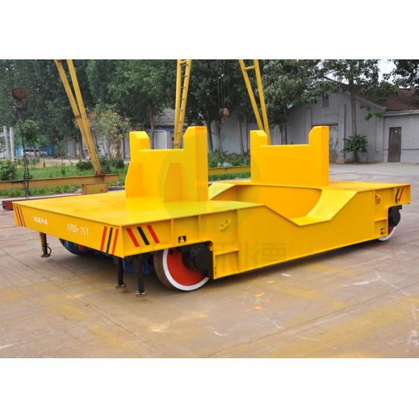 Low voltage powered electric self-propelled flat trailer for steel coil industry