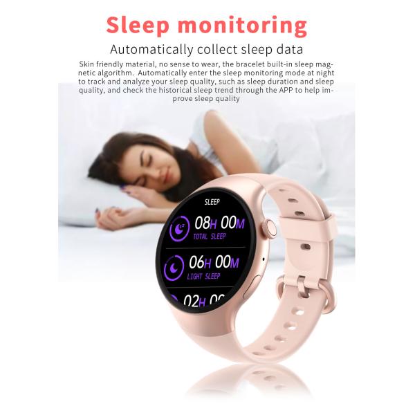 250ma Smart Heart Rate Bracelet 1.32 Inch Tft Sleep Monitoring PC ABS
