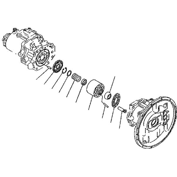 Excavator 708-2H-21220 708-2H-00280 708-2H-00181 PC300-6 Hydraulic Main Pump