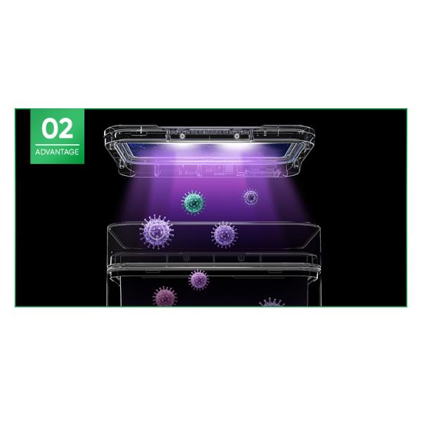 40L Stainless Steel Induction Garbage Bin Open Top Four Classification Storage Bucket Kitchen Waste Recycling Lid