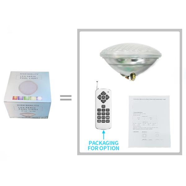 Waterproof IP68 LED PAR56 Pool Light Bulbs 12V Glass Material