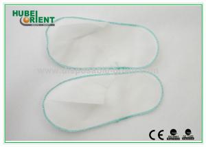 China White Nonwoven Disposable Spa Slippers Lightweight Latex Free on sale