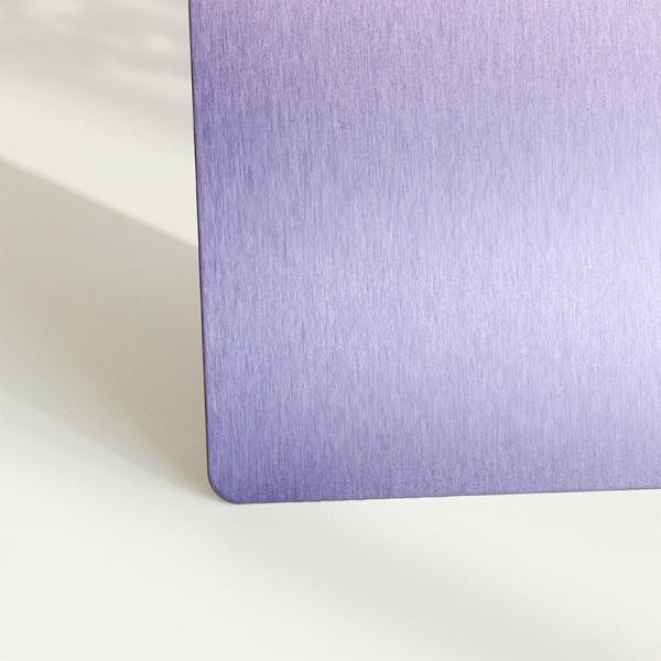 304 Brushed Decorative Stainless Steel Sheet Purple NO.4 Stainless Steel Panel