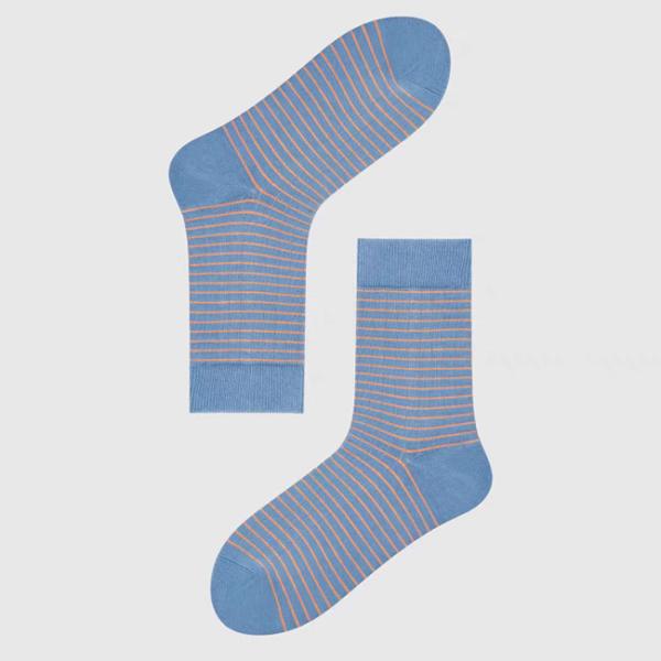 Custom Striped Vintage Soft Bamboo Cotton Crew Socks