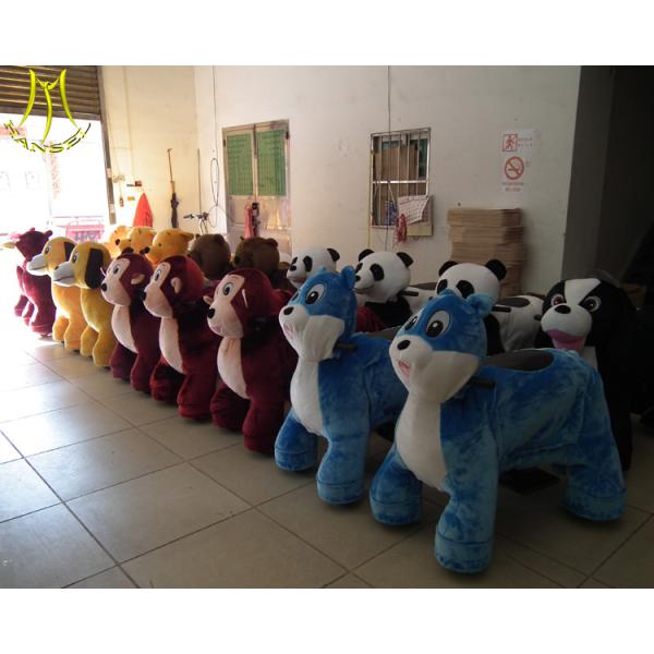 Hansel amusement park games electric riding panda machine used kiddie rides for sale