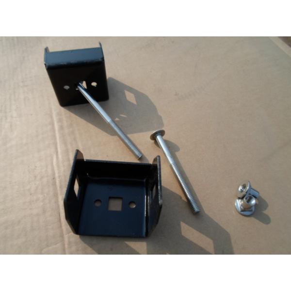 2.4m X 2.4m SHS 65mm Tube Black Garrison Garden Fence Panels Half Price Fence Panels