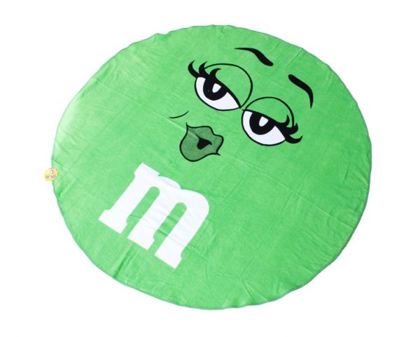 Custom Print M&M Round Beach Towel custom round beach towel beach round towel