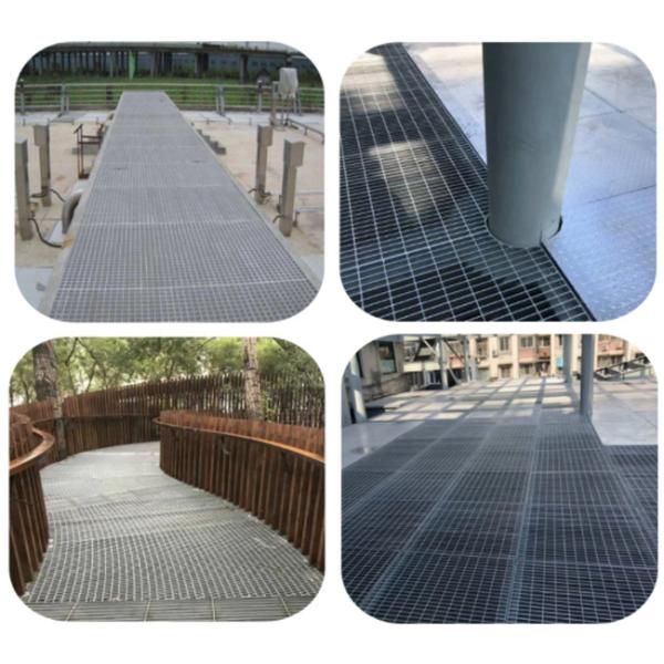 32×3 270g/M2 Zinc Coated Galvanized Serrated Bar Grating 8mm Cross