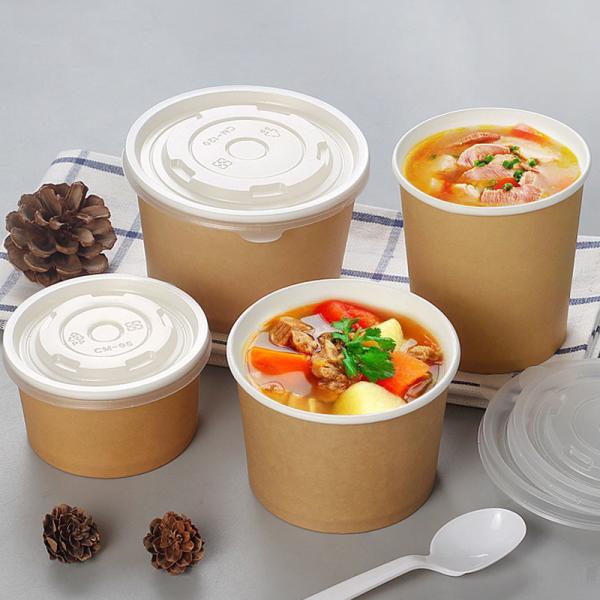 Disposable Food Grade Biodegradable Eco Paper 22oz Disposable Paper Bowls