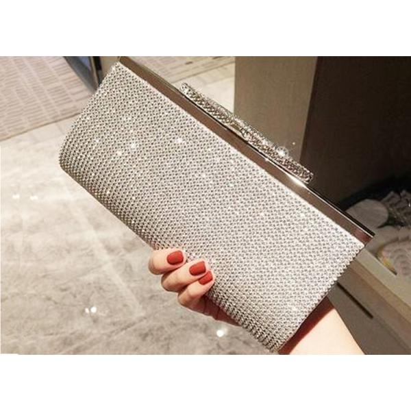 2019 new diamond-encrusted bag rhinestone lady clutch bride wedding banquet dinner party bag handbag for women