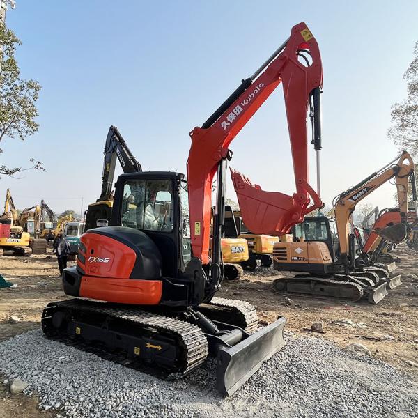 Secondhand Used Kubota 6 Ton Excavator Kx165-5 Hydraulic Backhoe Digging