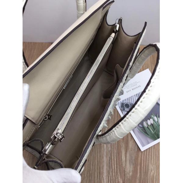 Exotic Genuine Alligator Skin Women Working Totes Large Shoulder Bag Authentic Crocodile Leather Lady Top-handle Handbag