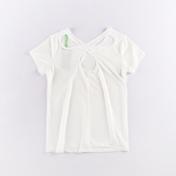 Stockpapa QUICK DRY Short Sleeve Loose Gym Crop Tops Yoga T-shirts Sportswear Workout Tee For Ladies