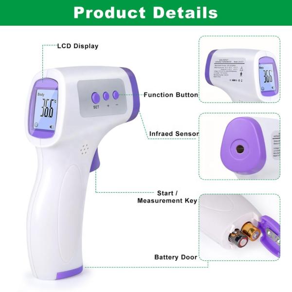 LCD Display No Touch Infrared Thermometer Advanced Probe Accurate Measurement