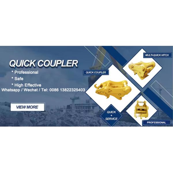 OEM Hydraulic Quick Hitch For Mini Excavator 1 Ton 5 Ton Cat Hitachi Komatsu