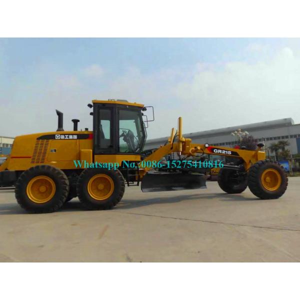 Yellow Road Construction Machinery XCMG GR215 GR2153 Compact Motor Grader