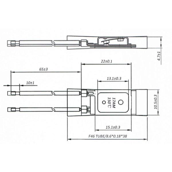 AC250V Resettable Motor Overload Thermal Protector For Home Appliances