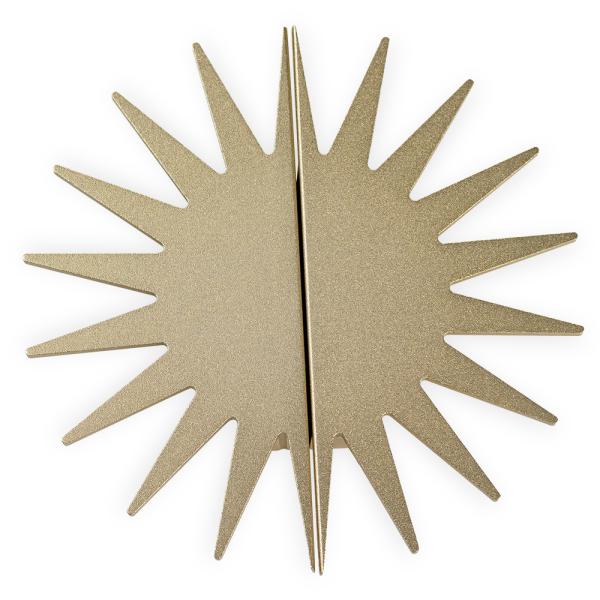 Golden Sun Shaped Aluminum Cabinet Knobs 4.72inches Decorative Novelty wardrobe door handles