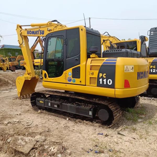 Komatsu PC110 8 Used Excavator Equipment In Good Condition With Less Working Hours