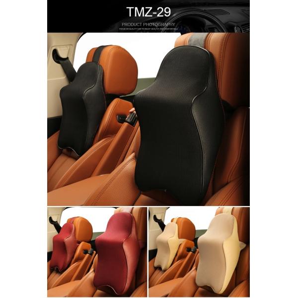 Memory Foam Car Neck Pillow - Neck Support Headrest Pillow - Lumbar Support for Car Two-in-One Back Seat Cushion