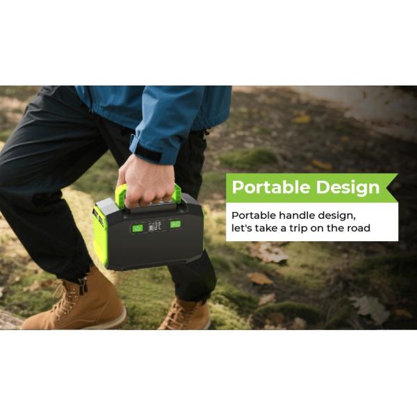 200W Portable Power Station with MPPT Solar Charger