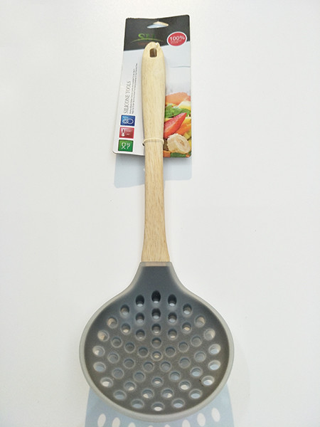 Silicone Kitchen Utensil Set Spaghetti Server Soup Ladle Slotted Spoon Slotted Turner skimmer turner spoon