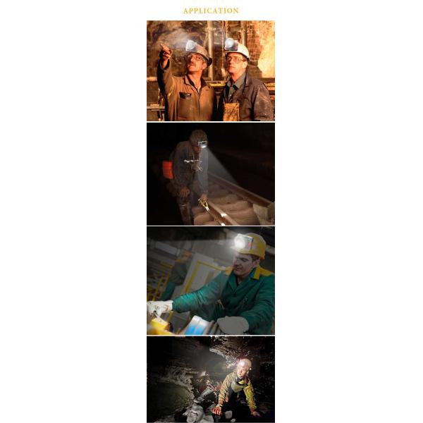 KL6LMB Cordless Miner Head Lamp Mining Lighting Underground Cap Lamp With OLED Display