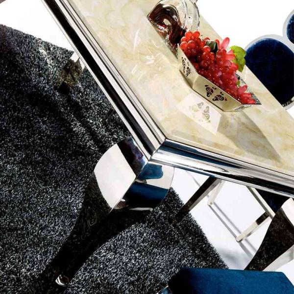 European Silver Wedding Banquet Tables 150X90X75 Dining Room Table