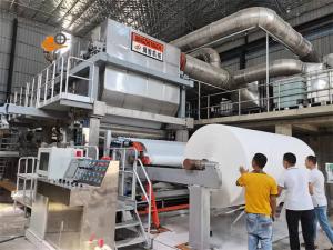 Quality Crescent Former Facial Tissue Making Machine 5-50T/D 800-1600 M/Min wholesale