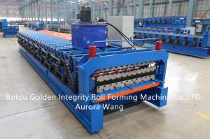 Quality Full automatic double layer metal roofing sheet corrugated and trapezoid sheets roll forming machine wholesale