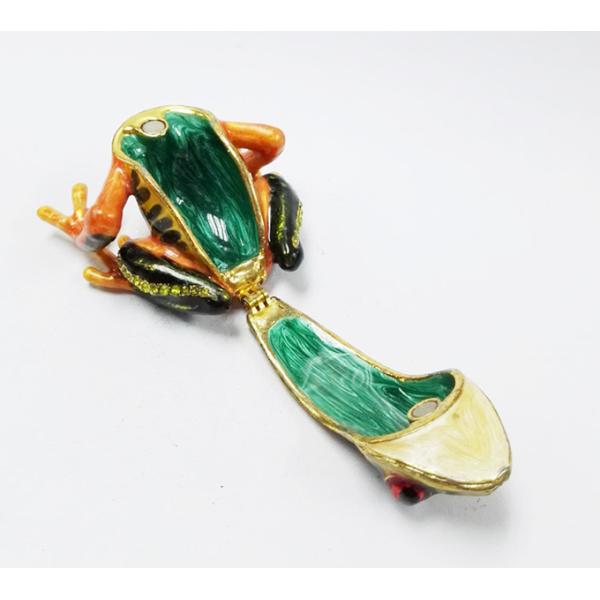 Bejeweled Big Belly Frog Jewelry Trinket Box Bejeweled Frog Jewelry Box Green Frog Trinket Box Decorative Frog Jewelry