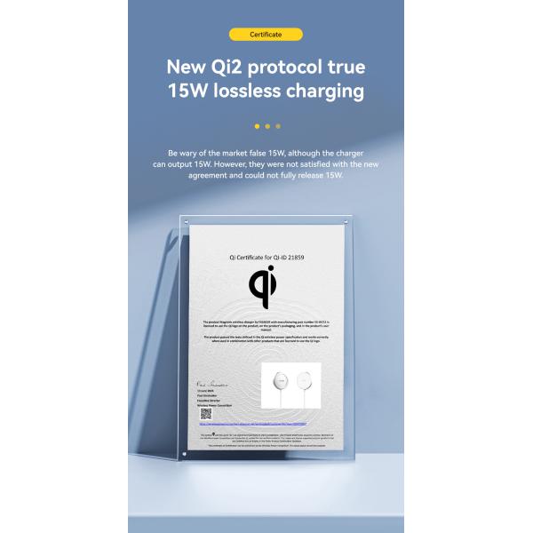 ESSAGER ES-WC11 QI2 Fast Charging Wireless Charger 5W 7.5W 10W 15W