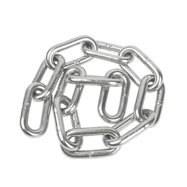 Stainless Steel Long Chain Link Load Binder Chain Chemical Resistant Standard DIN 763