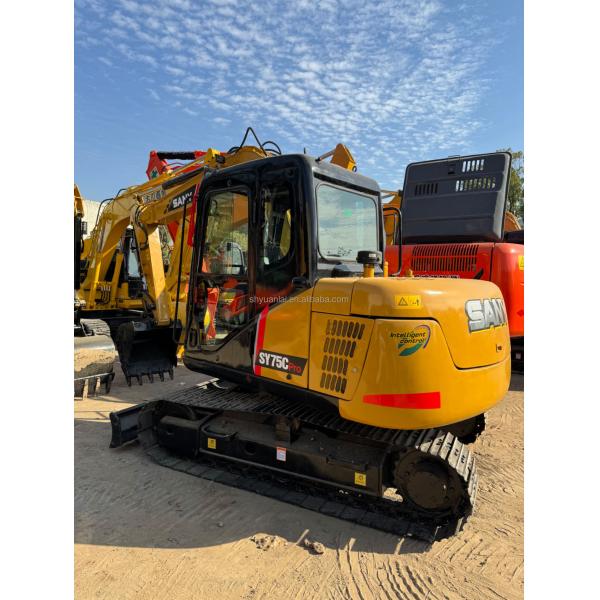 2019 Year Used SANY 7T Excavator SY75Cpro Mild Steel Design for Harsh Environments