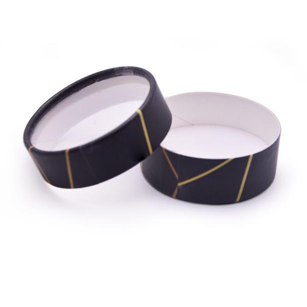 Round Eyelash Paper Box With PVC Window , Custom Lash Packaging with Private Label