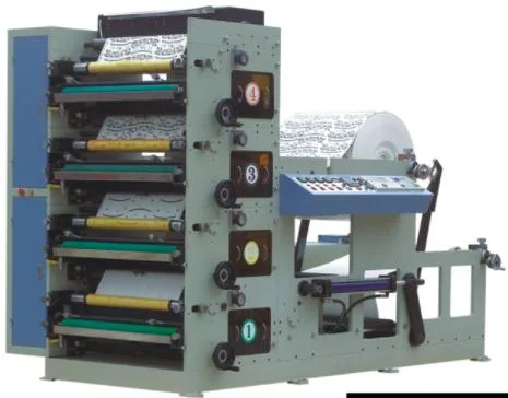Full-Auto Multicolor Flexo Roll Paper Cup Printing Machine