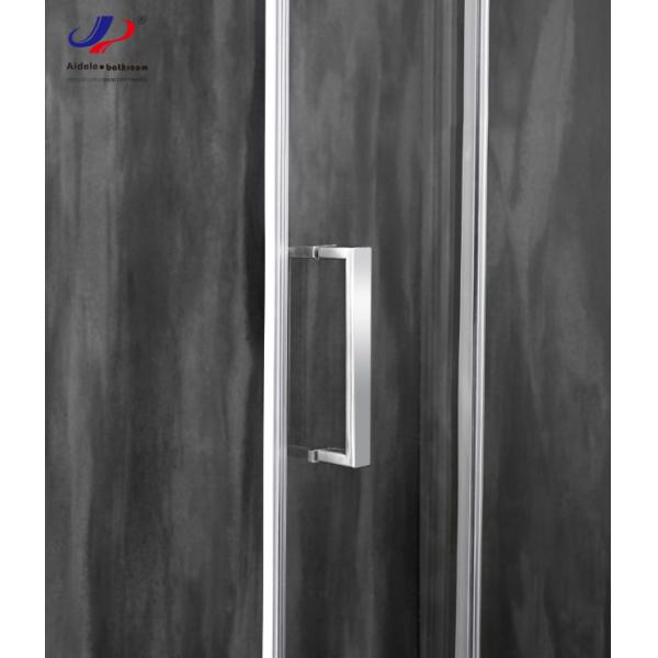5/6mm Sliding Glass Shower Doors 120*190cm Size Tempered Glass Aluminium Frame