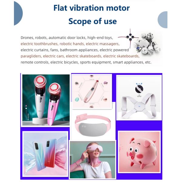 Coin Style Mini Flat Vibrating Motor 3V For Automatic Door Locks