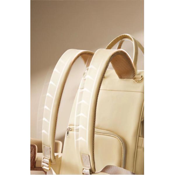 Large Capacity Multi-Functional Diaper Bag for Moms Geometric Pattern Waterproof Cotton Handheld Backpack