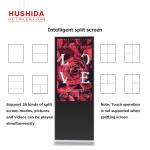 Floor Standing Digital Ad LED Signage Touch Displayer 1080P High Definition