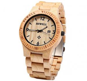 Quality New fashion wood watches, bamboo watches with date display wholesale